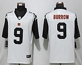 Nike Cincinnati Bengals 9 Burrow White 2nd Alternate Vapor Untouchable Limited Jersey,baseball caps,new era cap wholesale,wholesale hats